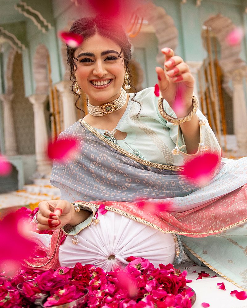 Zeenat-e-Eid Jacquard Lawn Collection by Mona MZE5