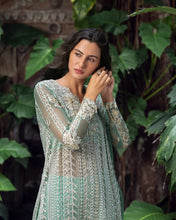 Mushq Ayla 4pc Hand-Embellished Mint Net Formal Suit