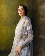 Mushq Elara 4pc Hand-Embellished Lilac Net Formal Suit