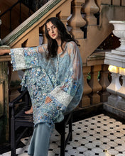 Mushq Zoya 4pc Hand-Embellished Grey Net Formal Suit