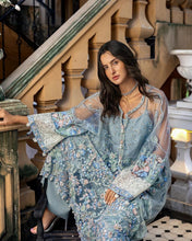 Mushq Zoya 4pc Hand-Embellished Grey Net Formal Suit