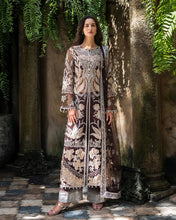 Mushq Maira Hand-Embellished Brown Net Formal Suit