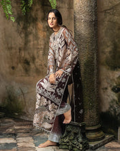 Mushq Maira Hand-Embellished Brown Net Formal Suit