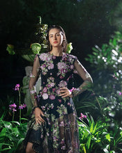 Mushq Raina 3pc Black Embroidered Net Formal Suit