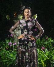 Mushq Raina 3pc Black Embroidered Net Formal Suit