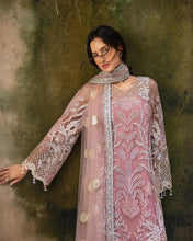 Mushq Inaya 3pc Hand-Embellished Blush Pink Net Formal Suit