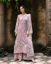 Mushq Inaya 3pc Hand-Embellished Blush Pink Net Formal Suit