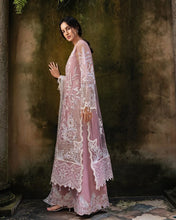 Mushq Inaya 3pc Hand-Embellished Blush Pink Net Formal Suit