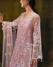 Mushq Inaya 3pc Hand-Embellished Blush Pink Net Formal Suit