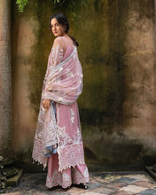 Mushq Inaya 3pc Hand-Embellished Blush Pink Net Formal Suit