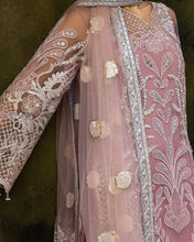 Mushq Inaya 3pc Hand-Embellished Blush Pink Net Formal Suit