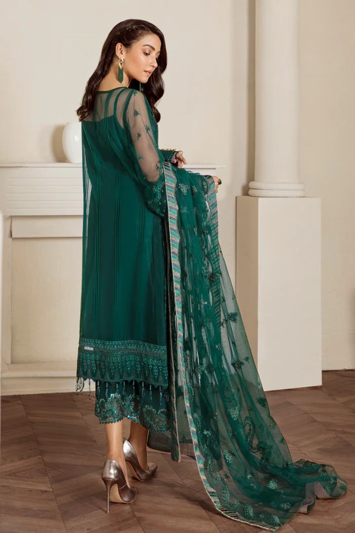 Baroque Net Formal Dress Frost Green BQF18