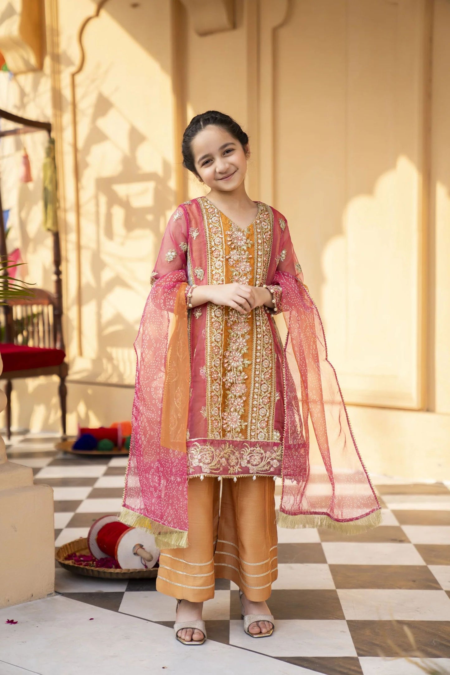 Arwah Organza Luxury Formal Dress For Women and Girls VA2