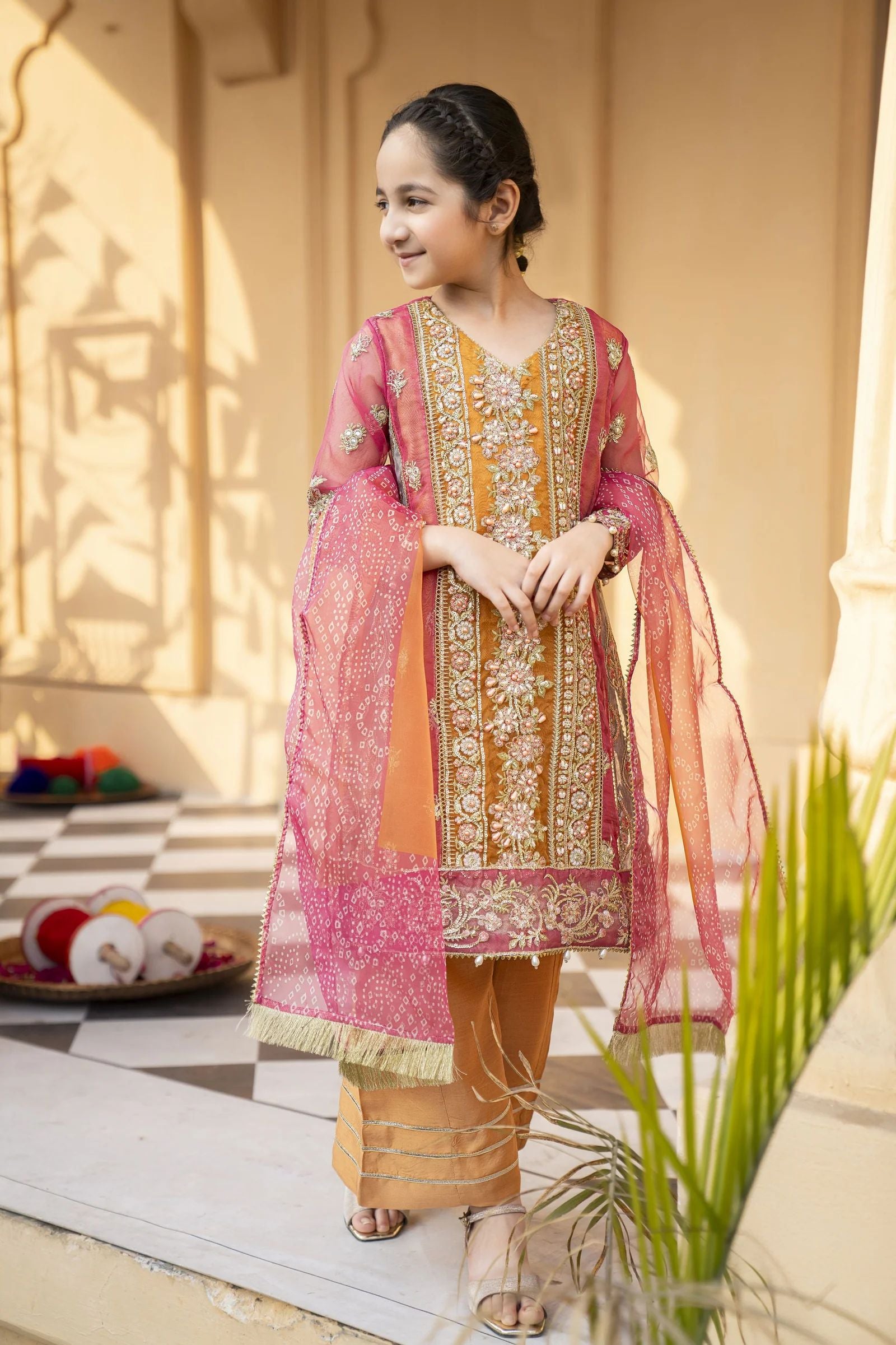 Arwah Organza Luxury Formal Dress For Women and Girls VA2
