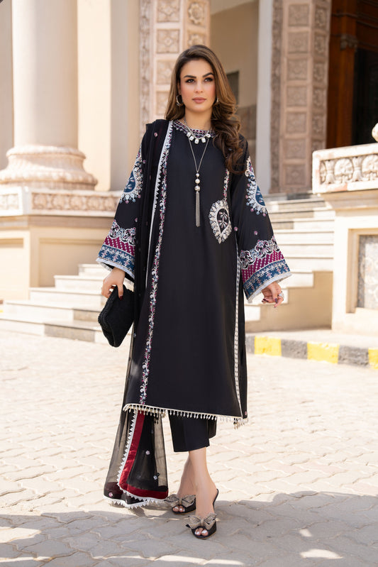 3pc Ready to Wear Raw Silk Dress by Gul Warun GRS14