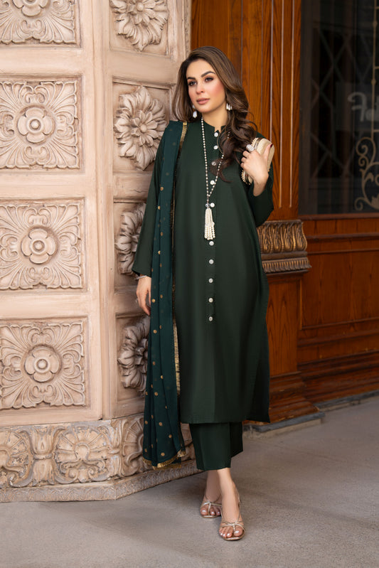 3pc Ready to Wear Raw Silk Dress by Gul Warun GRS13