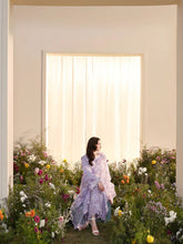 Hania’s Eid Twinning Charm by Mona – Lavender Chikankari Jacquard HEC10