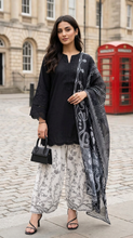 Zaiwa 3pc Embroidered Cotton Farshi Shalwar Suit with Monar Dupatta – DZ4