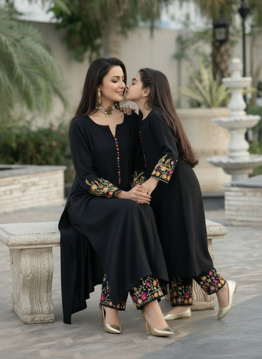 Winter Radiance 2pc Dhanak Dress by Zaiwa WRD6