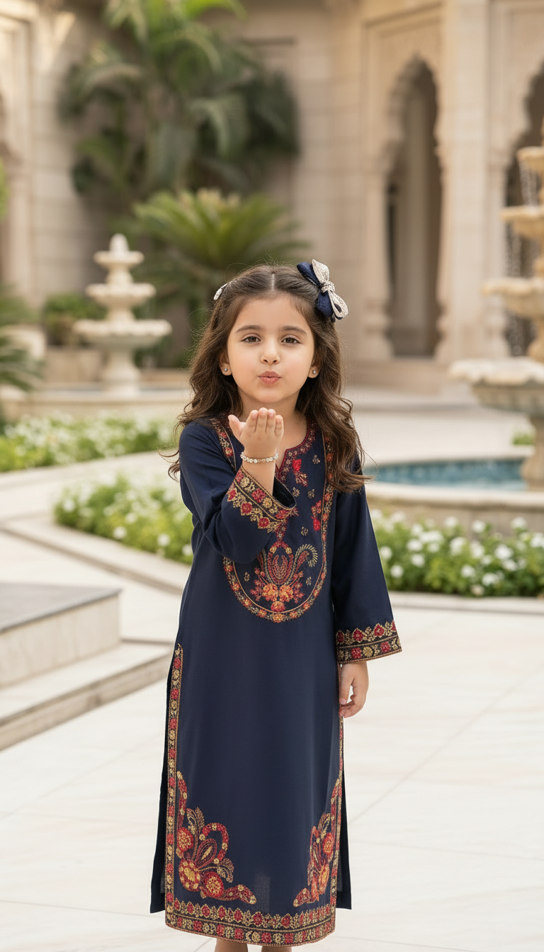Glow by Hemline – Embroidered Viscose Ready to Wear 2PC Suit Glow6