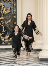 Dhanak Canvas by Zaiwa – 2pc Black Dhanak Designer Kurta Set CCZ11