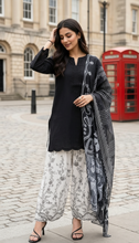 Zaiwa 3pc Embroidered Cotton Farshi Shalwar Suit with Monar Dupatta – DZ4