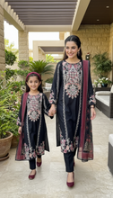 Zaiwa 3pc Viscose Embroidered Shirt Suit with Printed Dupatta ZWL14