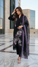 Zaiwa 3pc Embroidered Cotton Pakistani Suit with Monar Dupatta – DZ1