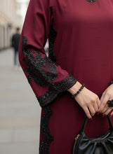 ZWL23 2pc Ready to Wear Embroidered Dhanak Long Dress by Zaiwa