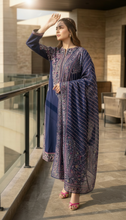 Zaiwa 3pc Embroidered Cotton Pakistani Suit with Monar Dupatta – DZ3