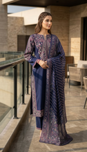Zaiwa 3pc Embroidered Cotton Pakistani Suit with Monar Dupatta – DZ3