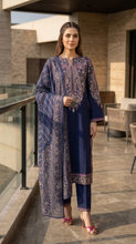 Zaiwa 3pc Embroidered Cotton Pakistani Suit with Monar Dupatta – DZ3