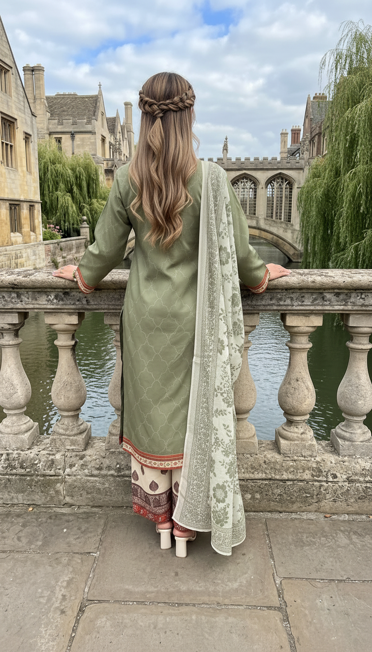 Impulse 3pc Printed Polyester Lawn Suit – IMP25