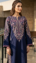 Zaiwa 3pc Embroidered Cotton Pakistani Suit with Monar Dupatta – DZ3