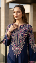 Zaiwa 3pc Embroidered Cotton Pakistani Suit with Monar Dupatta – DZ3