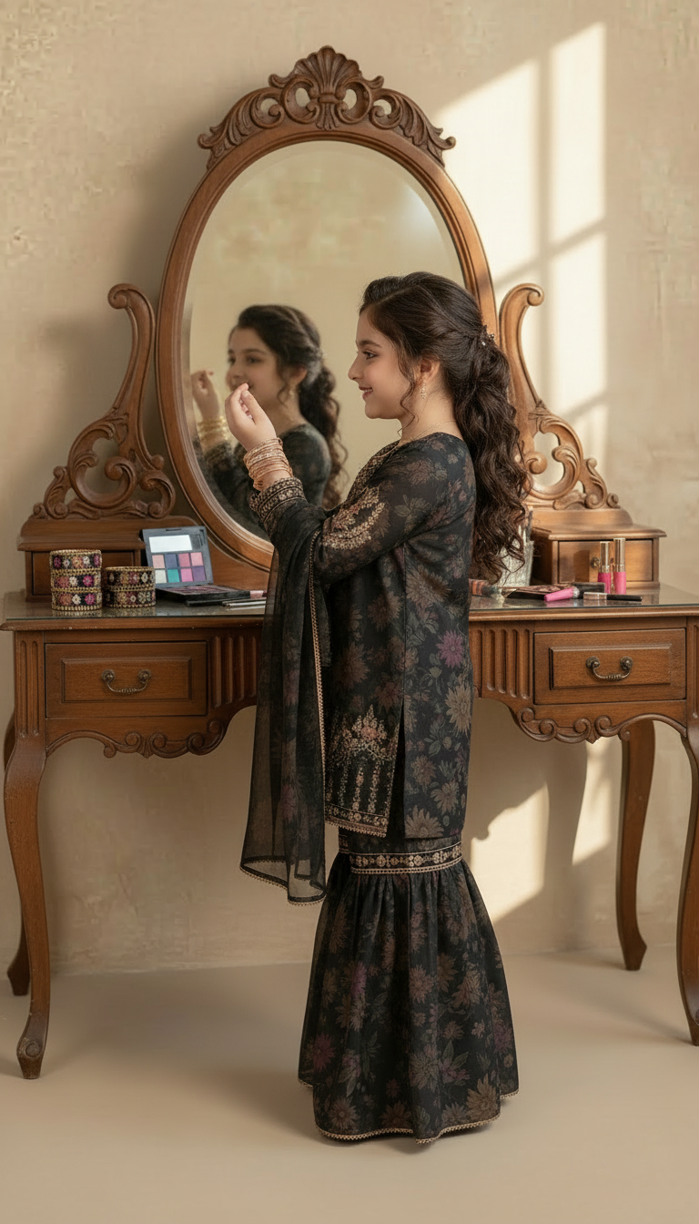 SM8 Sitara by Mohagni Girls Gharara Embroidered Suit