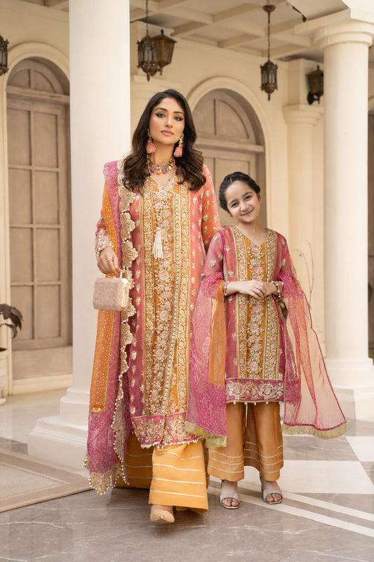 Arwah Organza Luxury Formal Dress For Women and Girls VA2