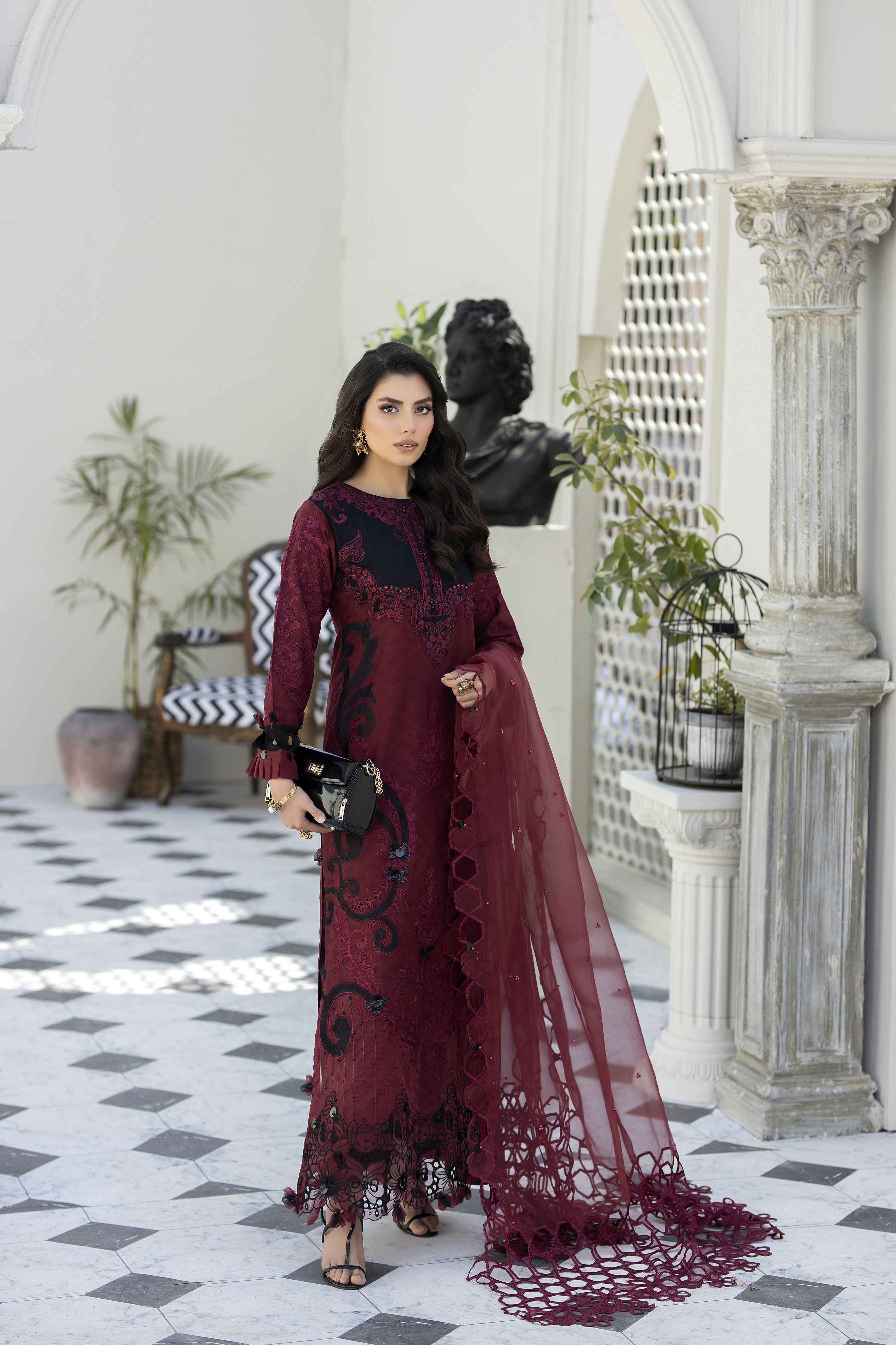 Saffron Jacquard Lawn Collection by Mona SME6