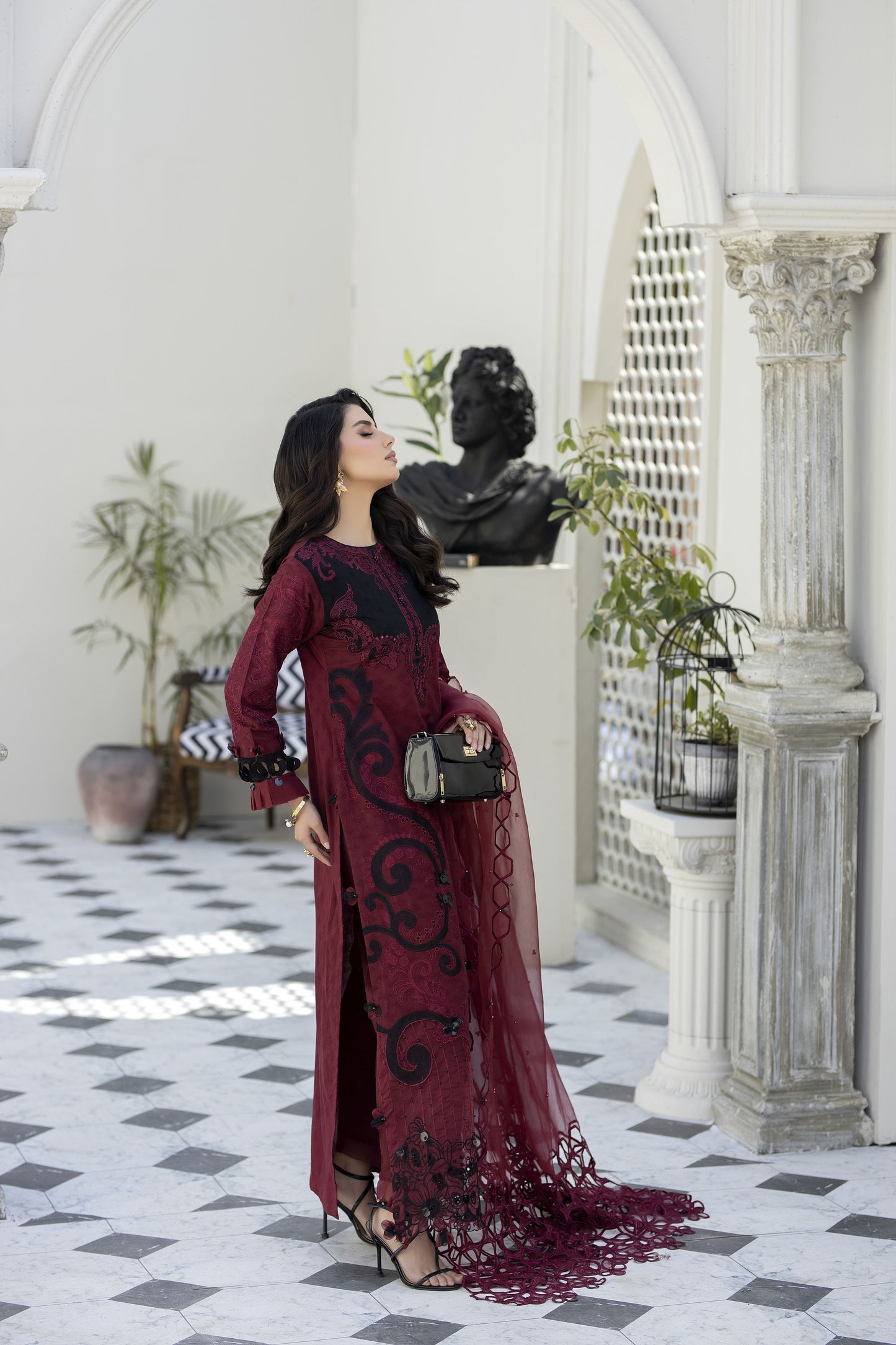 Saffron Jacquard Lawn Collection by Mona SME6