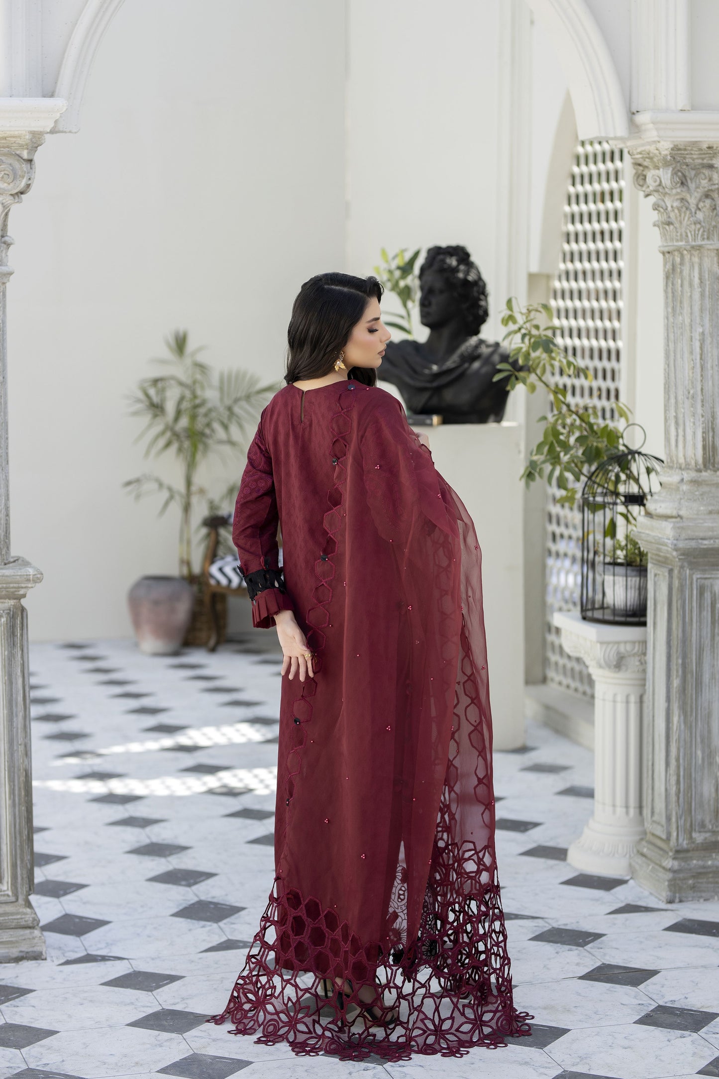 Saffron Jacquard Lawn Collection by Mona SME6