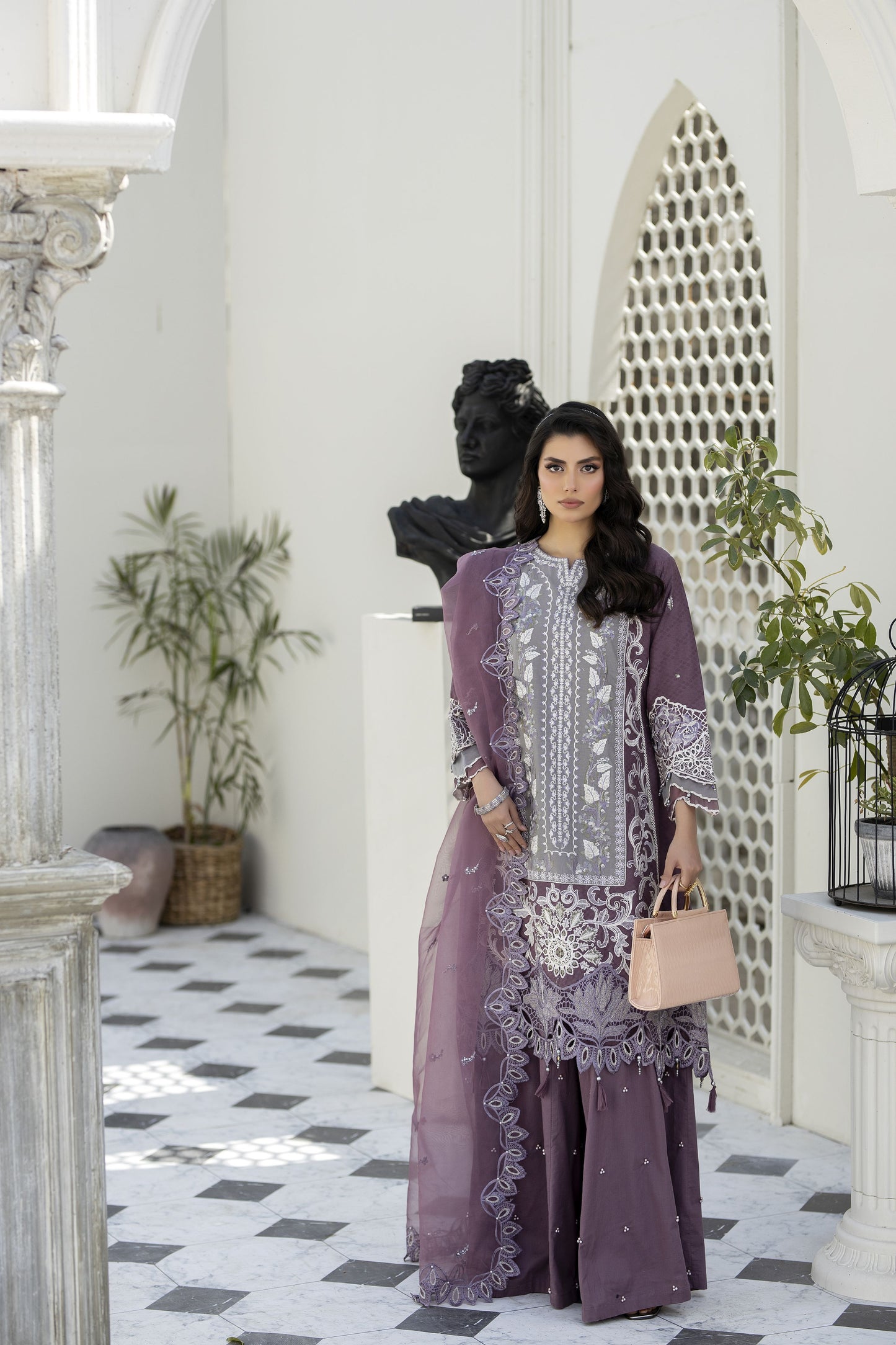 Saffron Jacquard Lawn Collection by Mona SME5