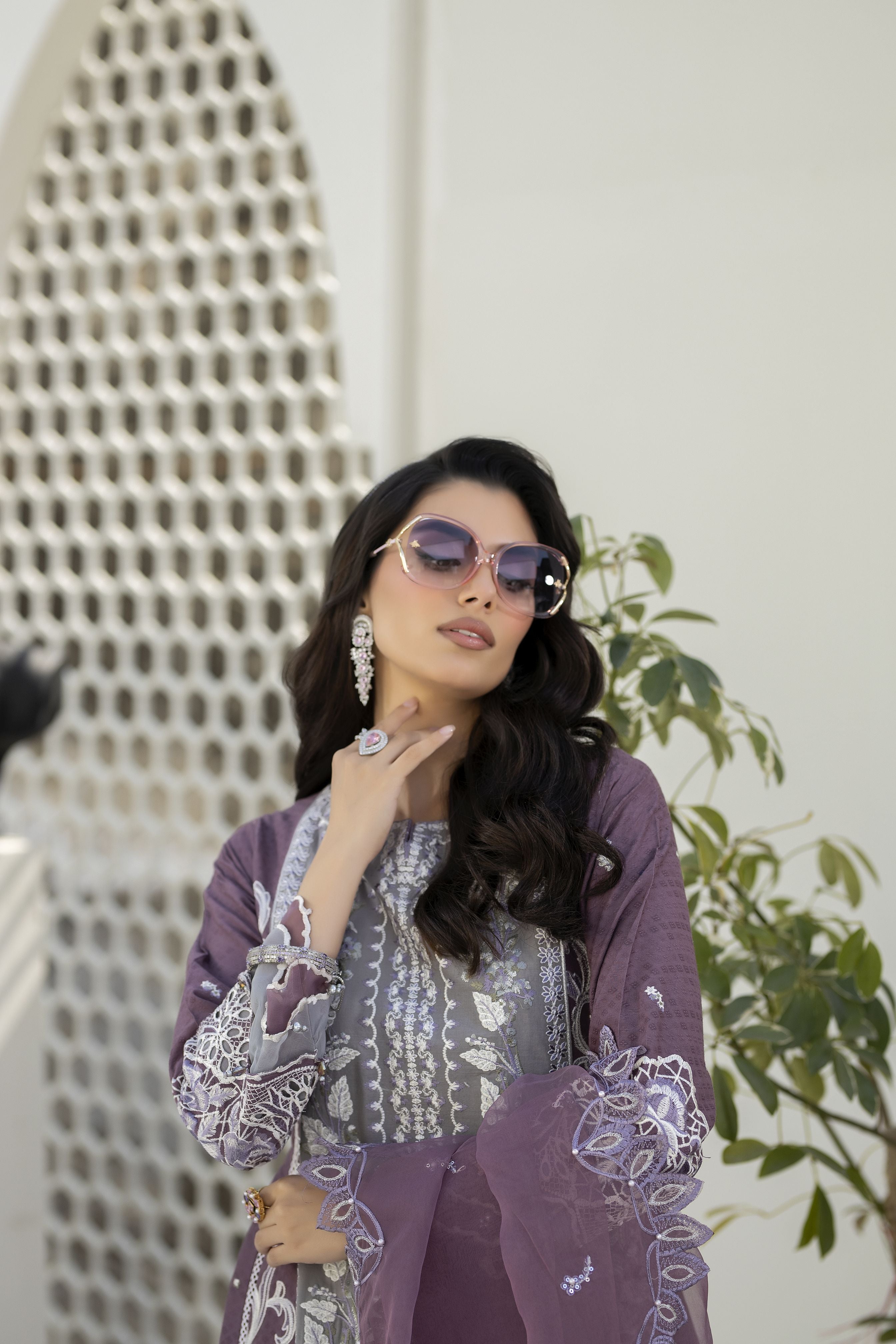 Saffron Jacquard Lawn Collection by Mona SME5