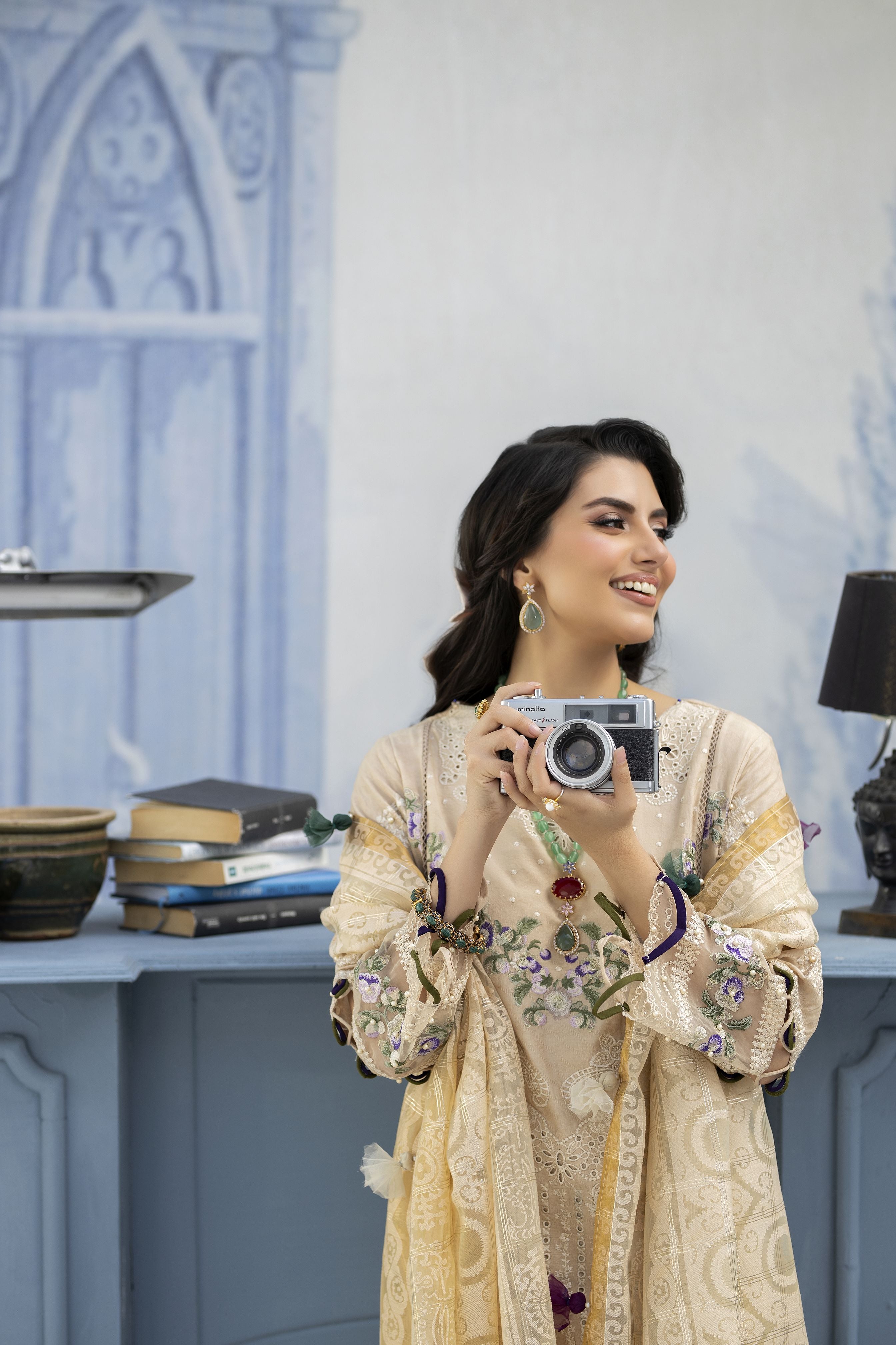 Saffron Jacquard Lawn Collection by Mona SME4
