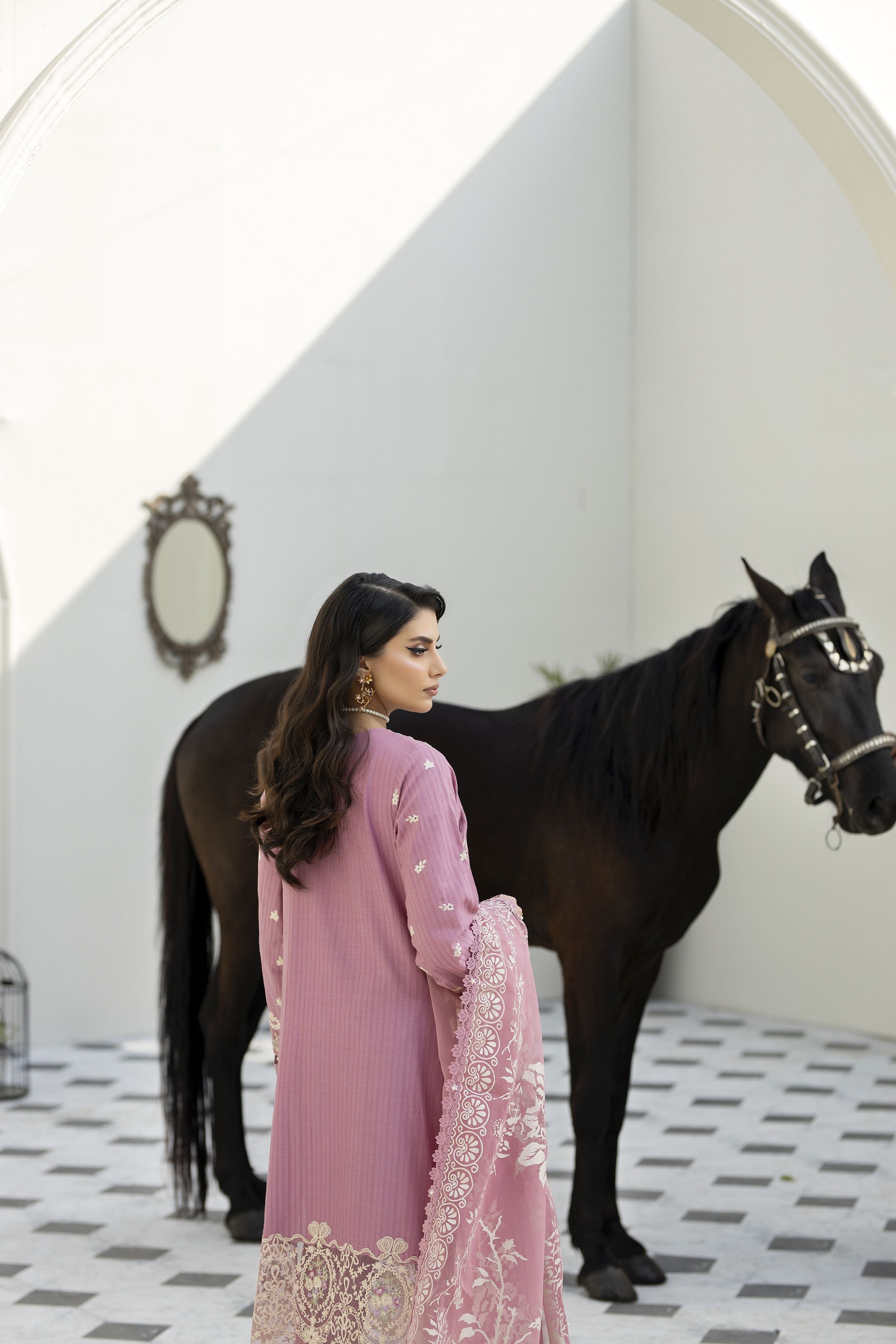 Saffron Jacquard Lawn Collection by Mona SME2