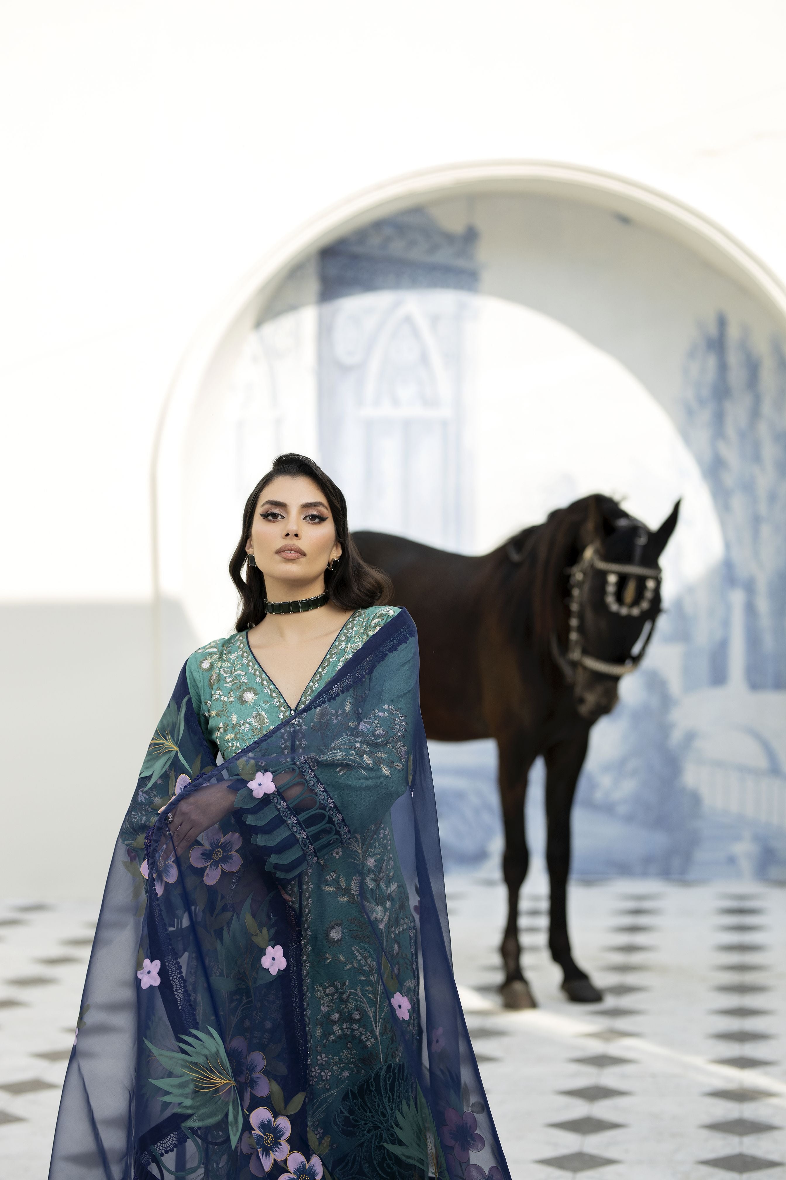 Saffron Jacquard Lawn Collection by Mona SME1