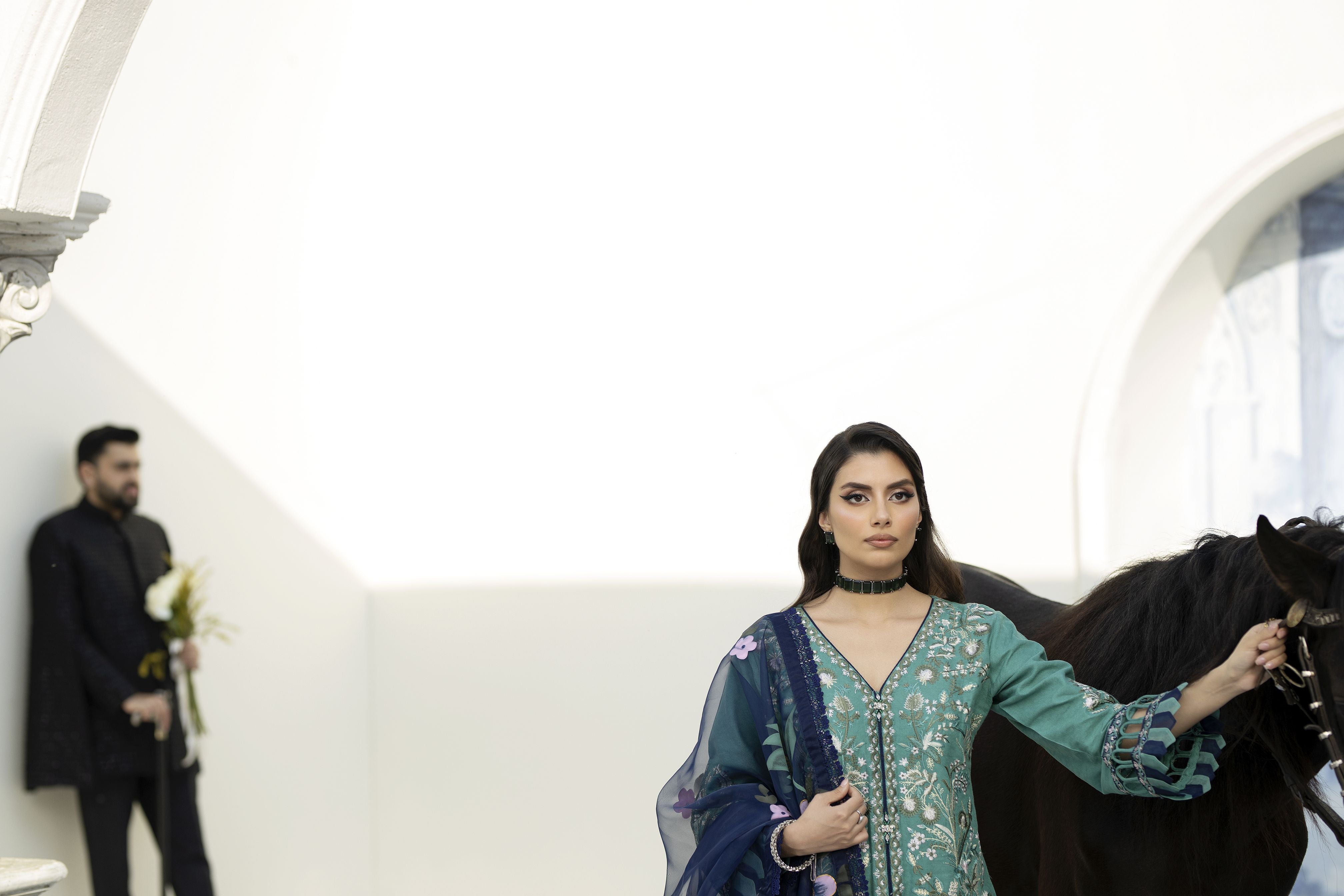 Saffron Jacquard Lawn Collection by Mona SME1