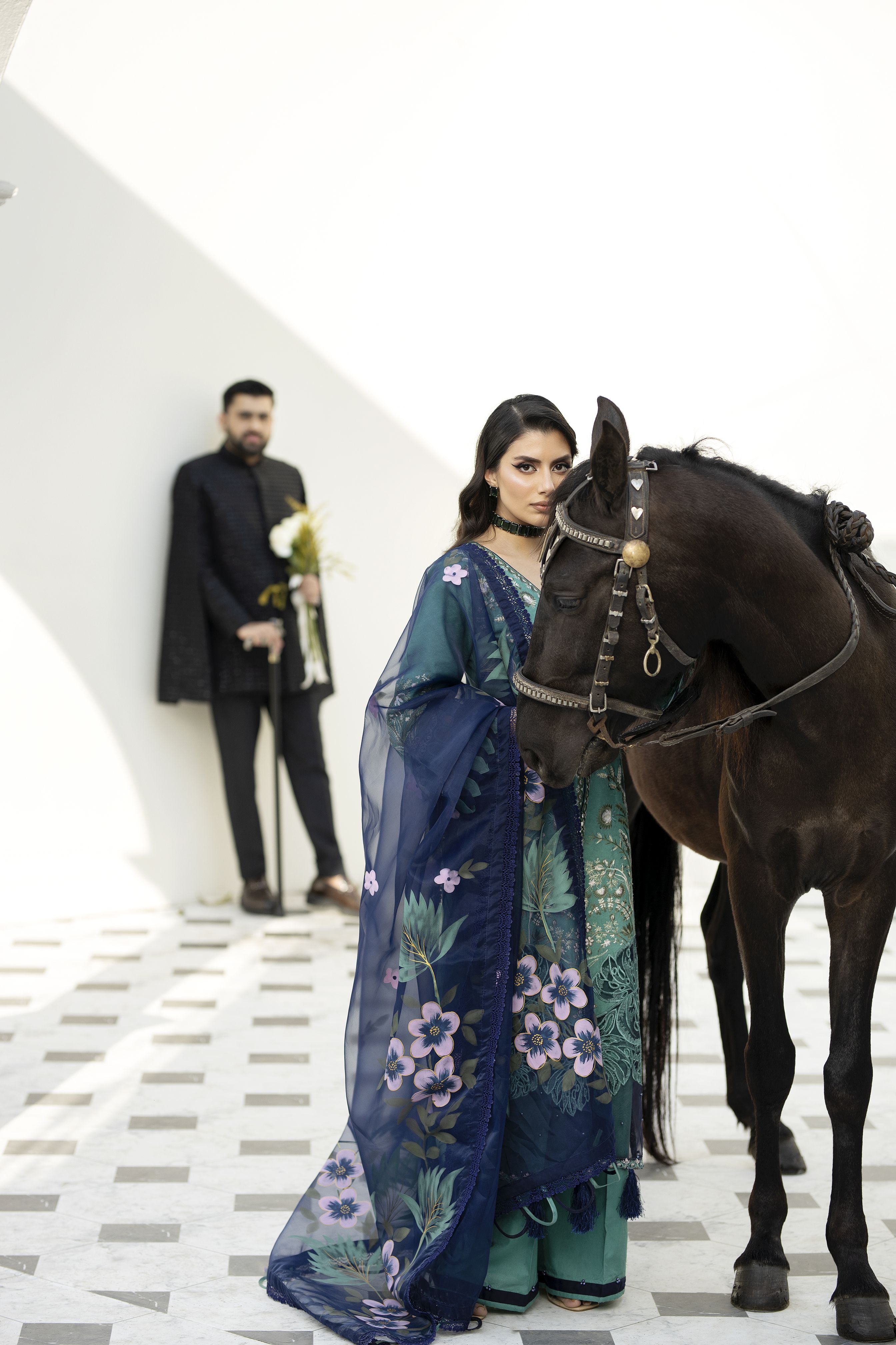 Saffron Jacquard Lawn Collection by Mona SME1