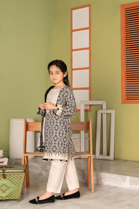 3pc Cotton Girls Dress MCE3