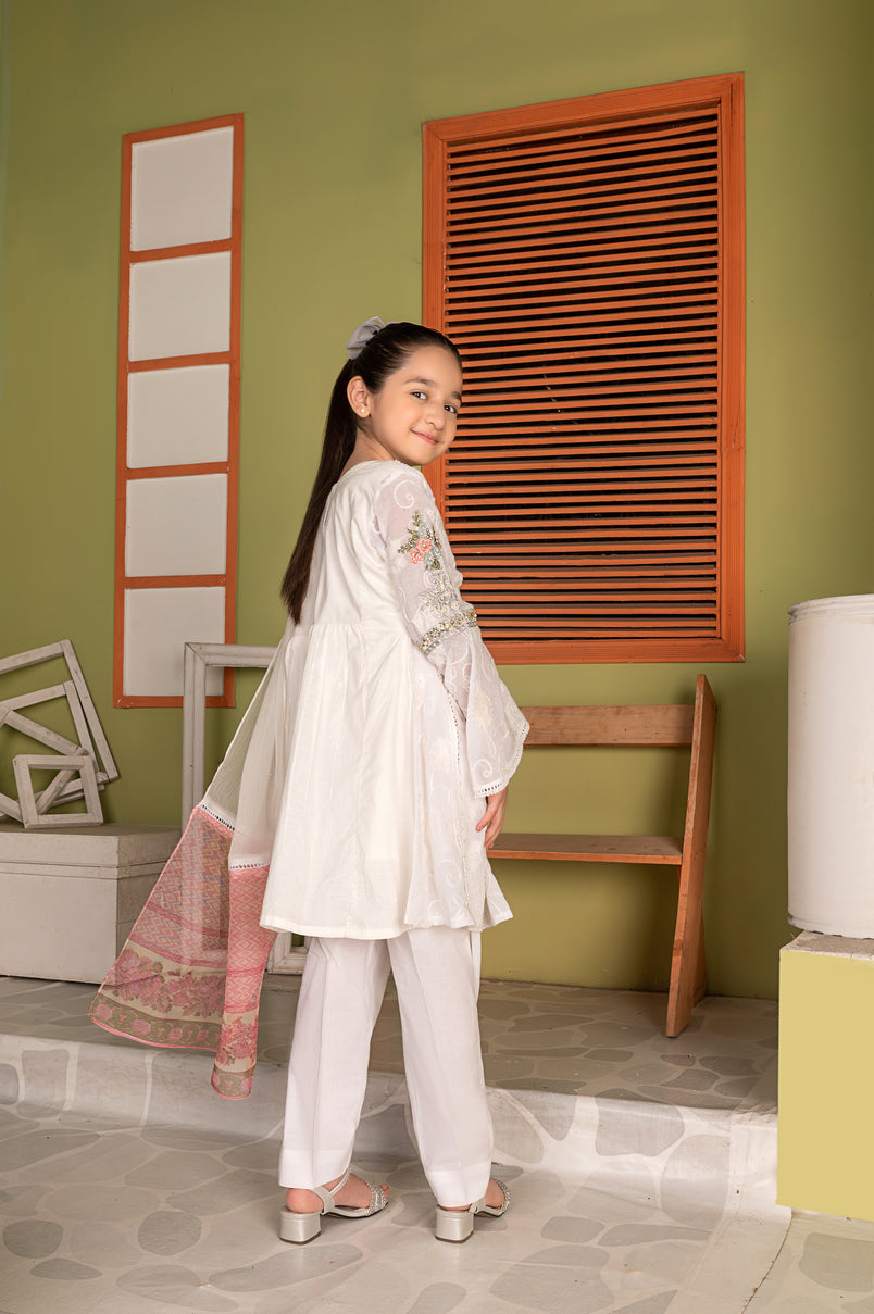 3pc Cotton Girls Dress MCE8