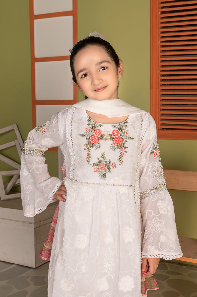 3pc Cotton Girls Dress MCE8